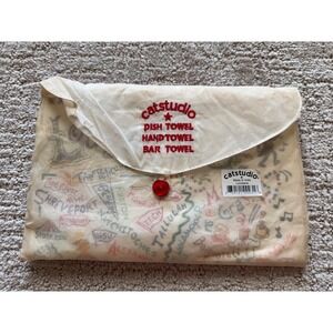 Catstudio Louisiana State Dish Towel Cotton Hand Woven Geography Collection New